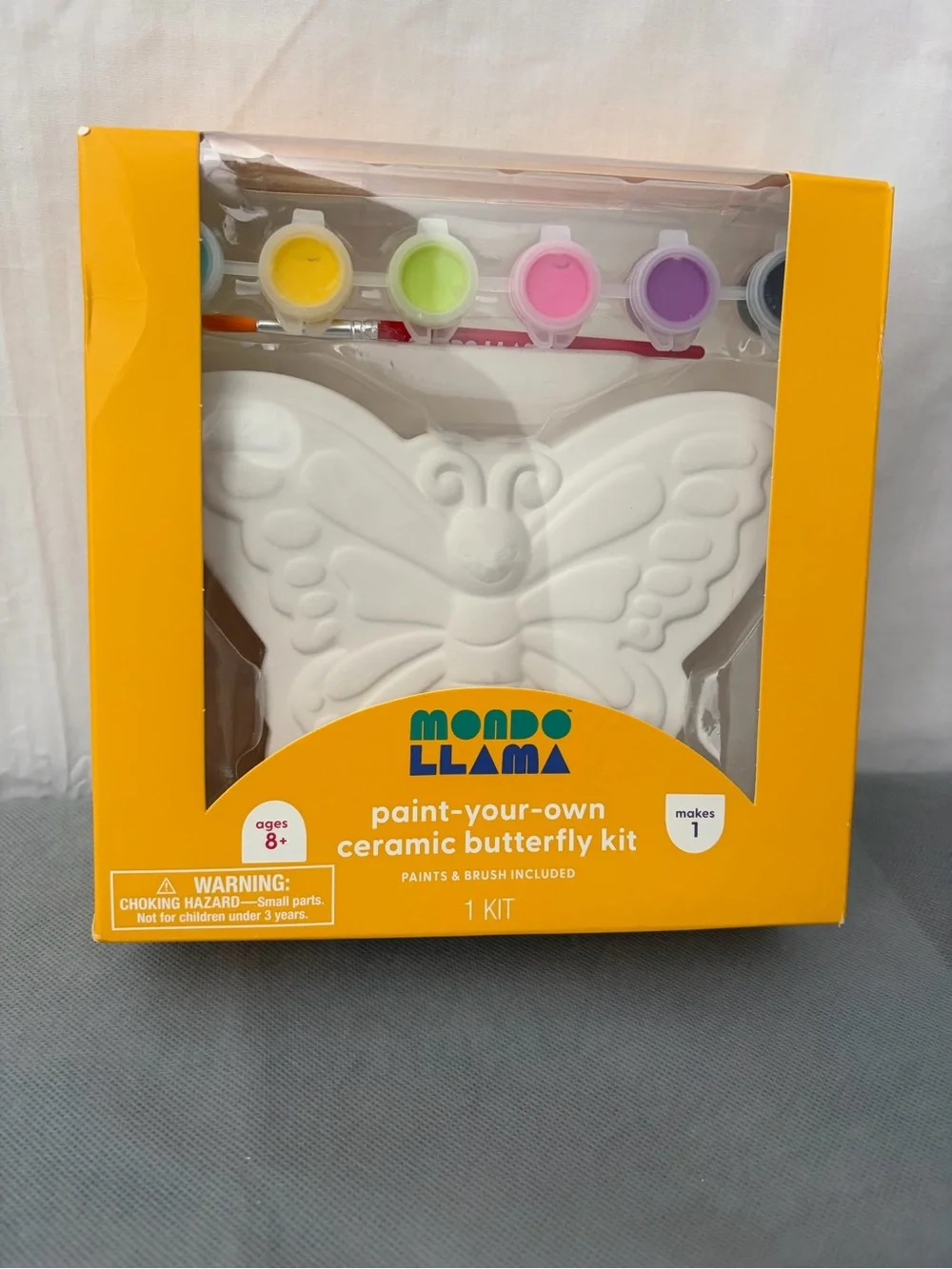 Mondo Llama Paint Your Own Ceramic Butterfly Kit New in Box Ages 8+(F225)